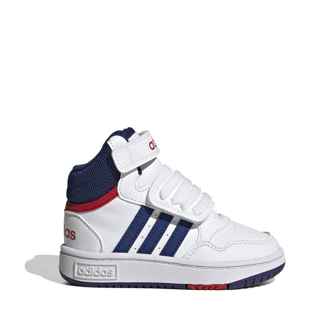 adidas Hoops Mid 3.0 sneakers wit/blauw/rood