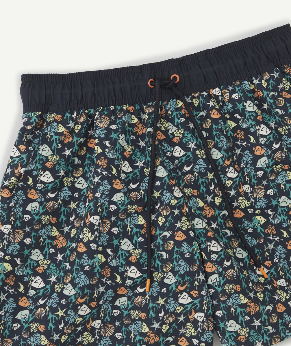 SHORT DE BAIN HOMME EN FIBRES RECYCLÉES IMPRIMÉ OCÉAN