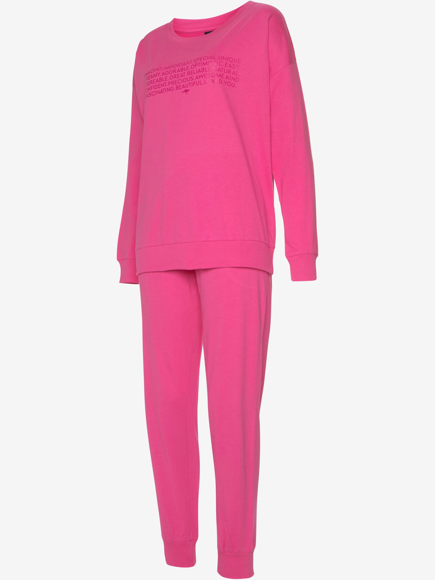 Pyjama avec imprimé texte devant