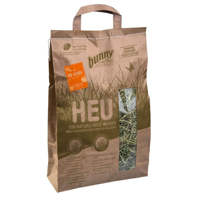Lot de foin de prairies naturelles Bunny pour rongeur et lapin