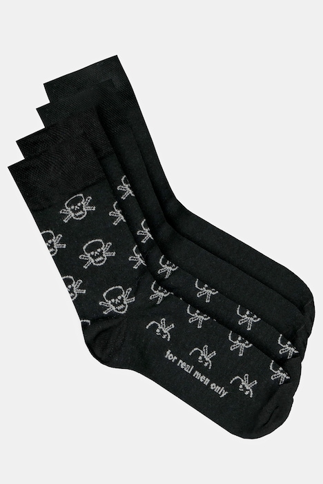 JP1880 Socken, 2er Pack, Totenkopf, Komfortbündchen, bis Gr. 51/53