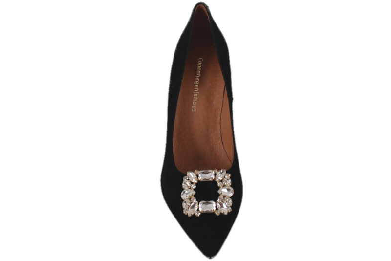 COPHENHAGEN SHOES LA. SORT STILET I RUSKIND