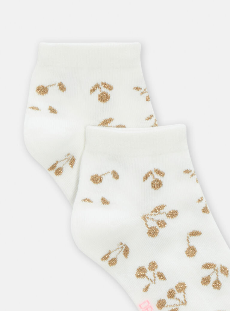 Chaussettes motif cerises pour fille