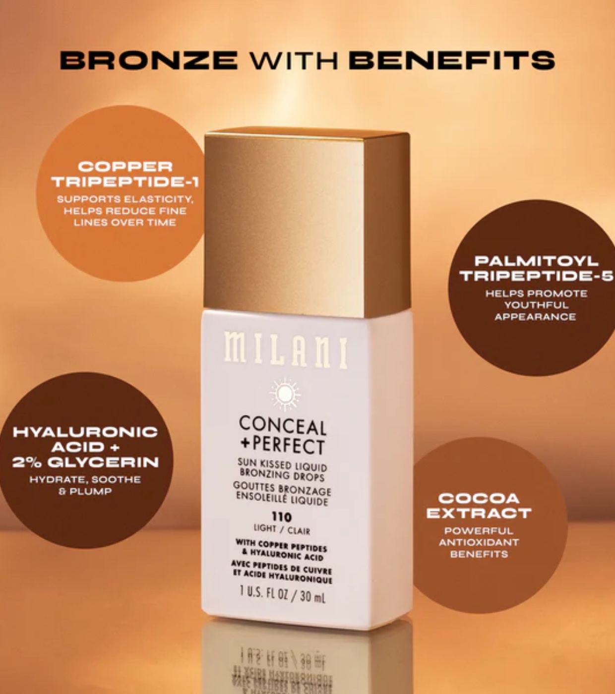 Milani - *Conceal + Perfect* - gotas de bronzeamento Sun Kissed - 110: Light