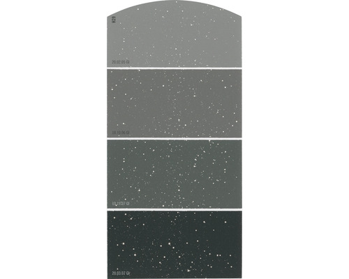 Kleurstaalkaart, kleurenkaart H29, glittereffect, intense kleur wereldgrijs, 21x10 cm