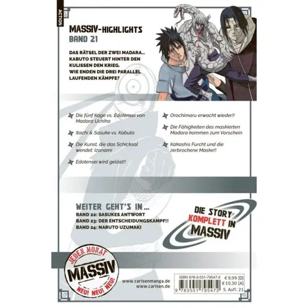 Carlsen Verlag NARUTO Massiv 21 von Masashi Kishimoto