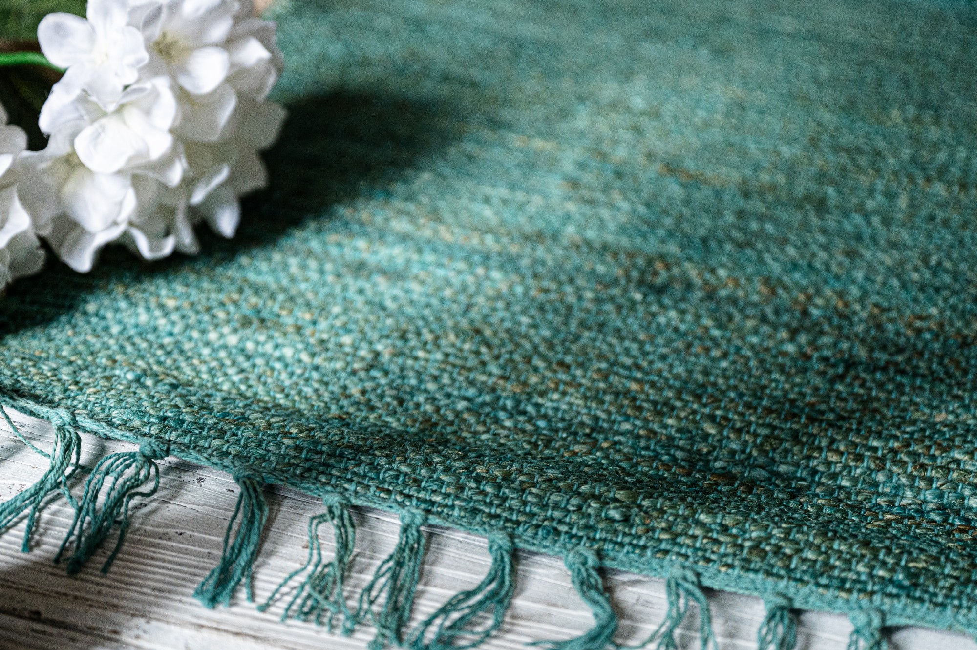 Mini-Rug 'Talida', petrol, T 60 cm, B 90 cm von fischer's lagerhaus