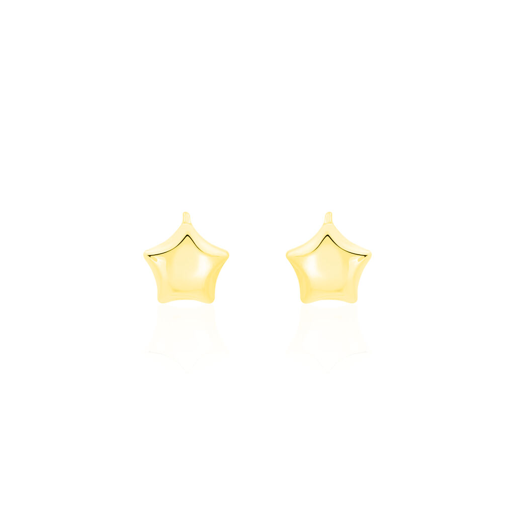 Boucles D'oreilles Puces Alphonsine Etoile Or Jaune