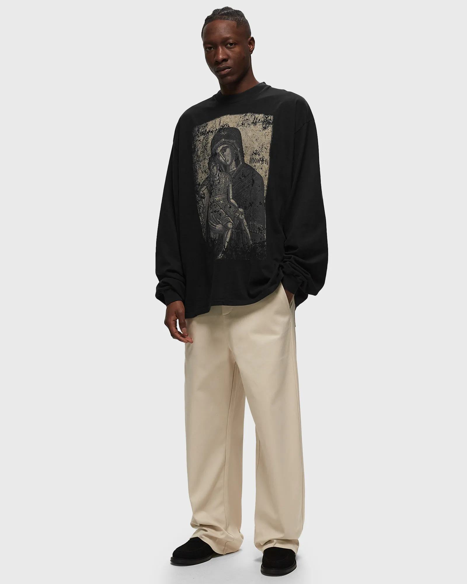 Rough. BAGGY ASPARUGUS PANTS