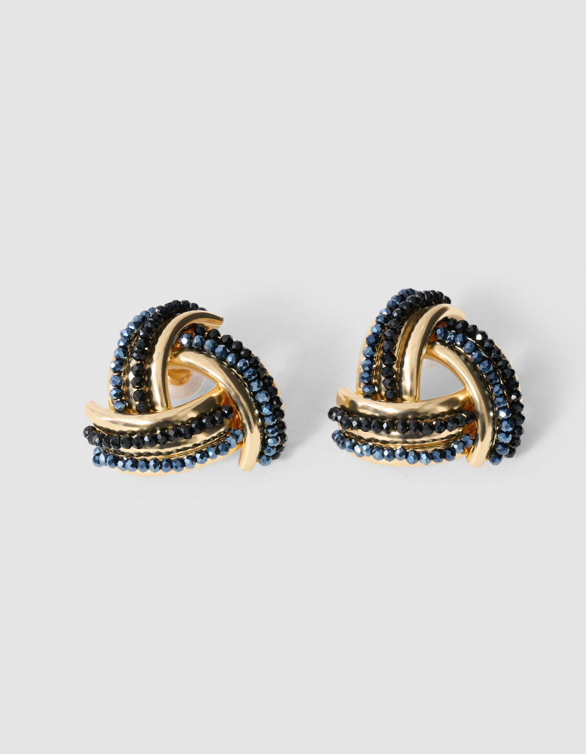 Triangle Beaded Oorbellen Goud