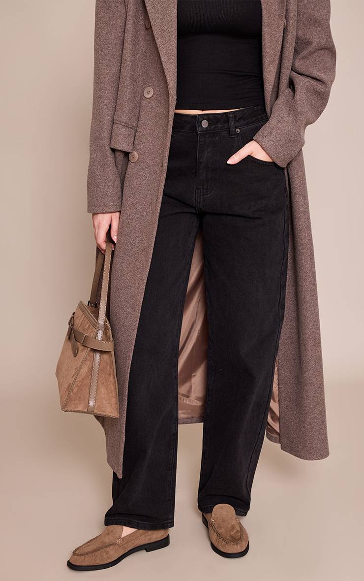 Taupe Mocassins Sans Lacets En Synthétique