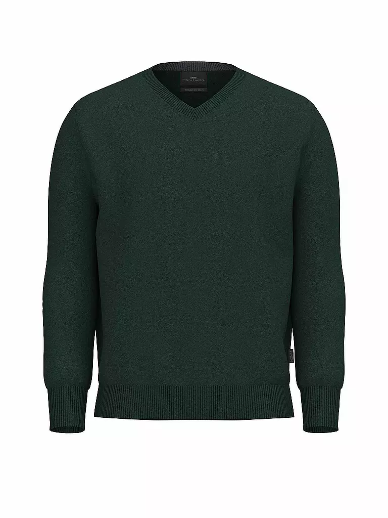 FYNCH HATTON Kaschmirpullover dunkelgrün