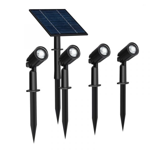 Ledme Kit de 4 Projetor es Solares LED com Spike Roxi 3000K