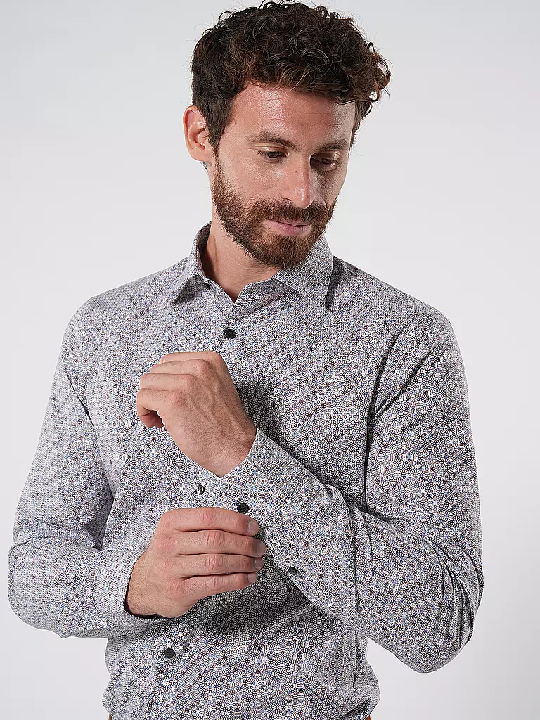 OLYMP NO.6 Hemd Super Slim braun