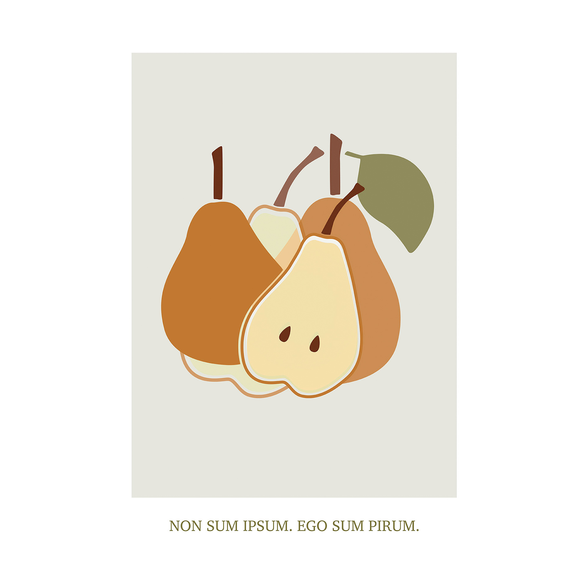 Wandbild CULTIVATED PEARS - 50x70 cm