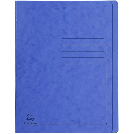 Exacompta Schnellhefter Colorspan bedruckt, 24 x 32 cm, für DIN A4, bis zu 350 Blatt, blau