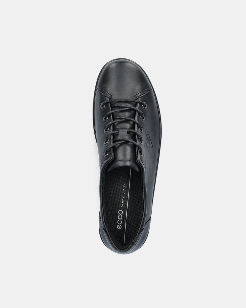 Ecco Soft 2.0 Veterschoenen  - zwart