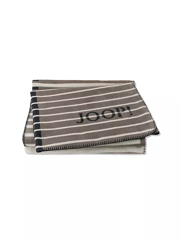 JOOP Wohndecke 150x200cm DIVIDED Stein grau
