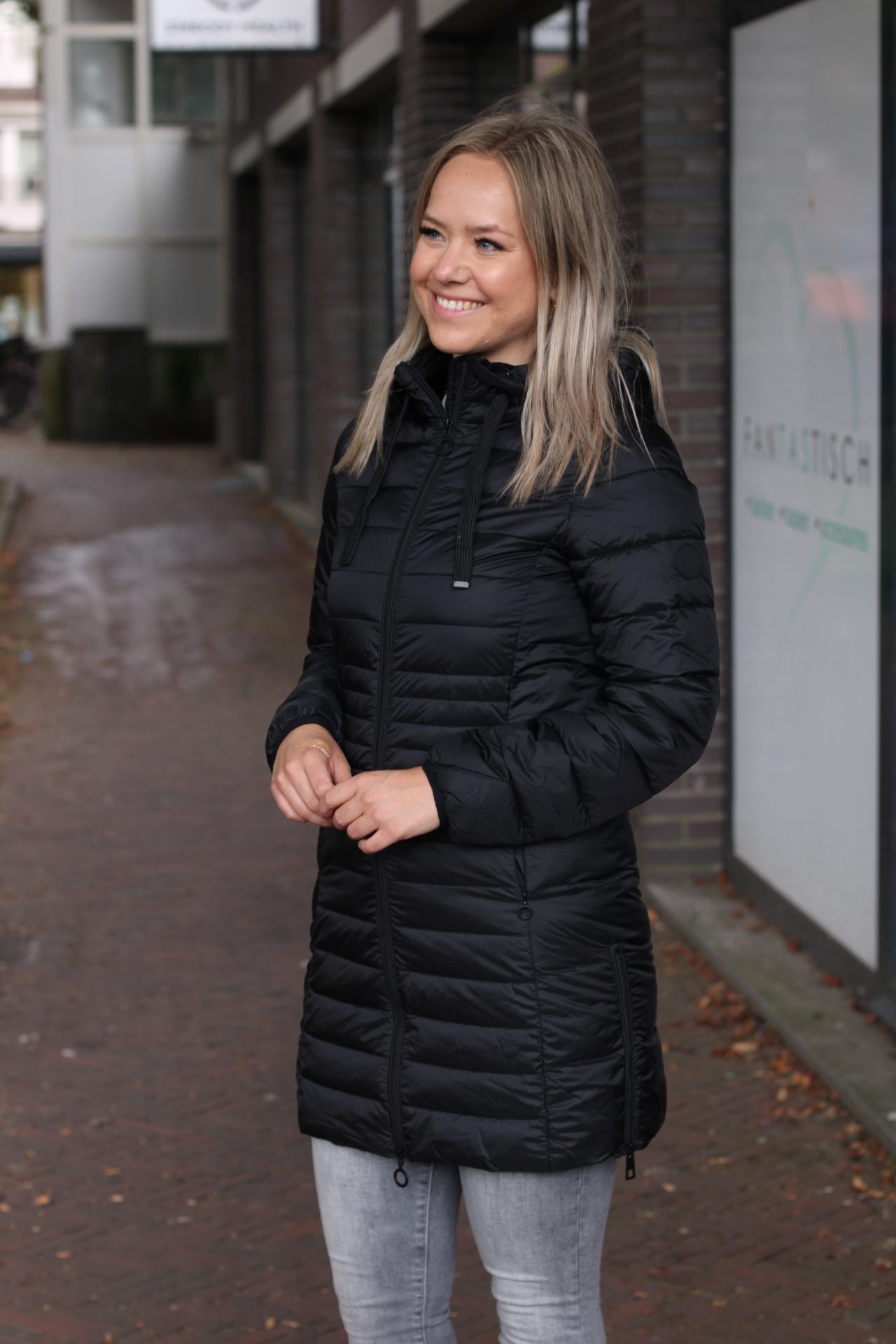 Rino & Pelle - Gitta Padded Coat With Detachable Hood - Black
