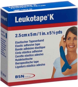 LEUKOTAPE K Pflasterbinde 5mx2.5cm blau