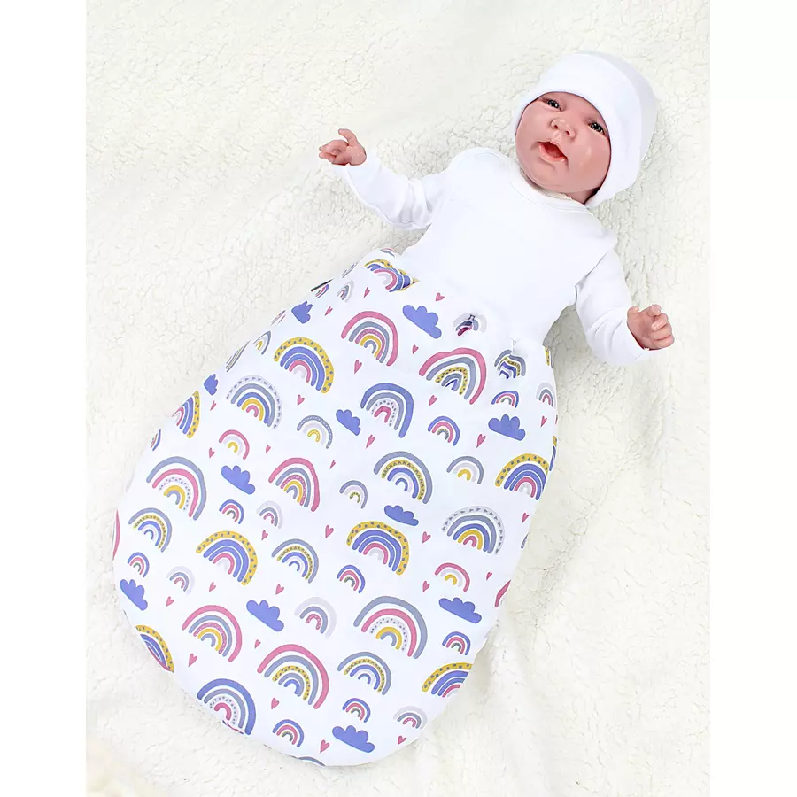 TupTam Baby Strampelsack mit Bund für Mädchen  und Jungen rosa-kombi