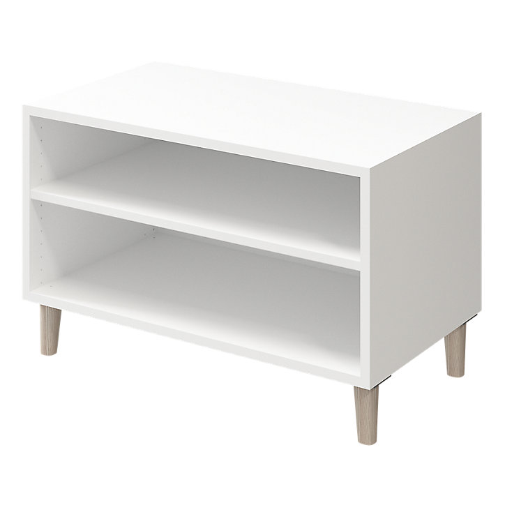 2 tablettes blanches GoodHome Atomia L. 71,4 x P. 43,2 cm