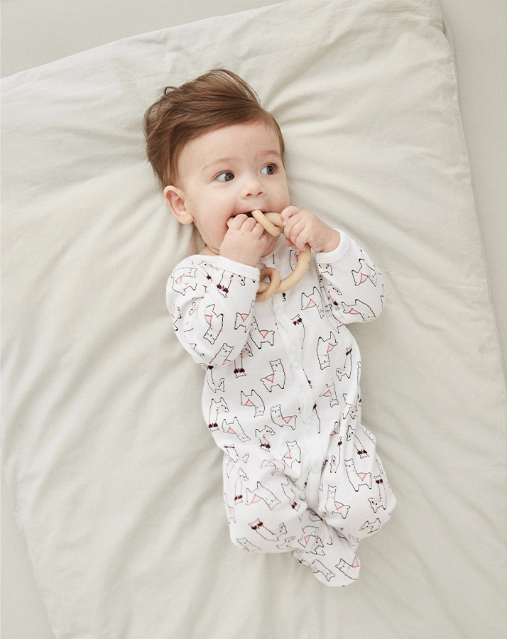 Schlafstrampler NBFNIGHTSUIT – ALPAKA 2er-Pack in weiß/rot