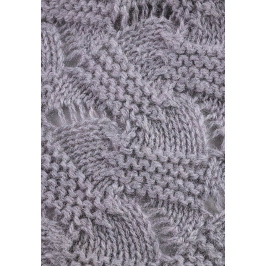 Sterntaler GOTS Strickmütze Lochmuster silber mel.