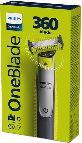 Philips - Oneblade 360 - Scheerapparaat - Groen, Grijs - Lithium-Ion Batterij