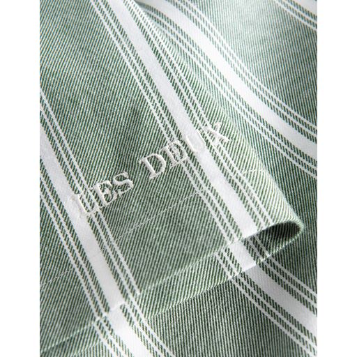 Les Deux Lawson Stripe Skjorte, Vineyard Green/White, XL
