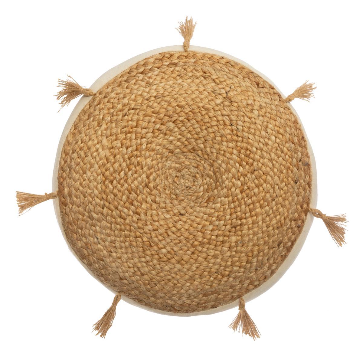 COUSSIN DE SOL RITUALITY EN JUTE D.38CM