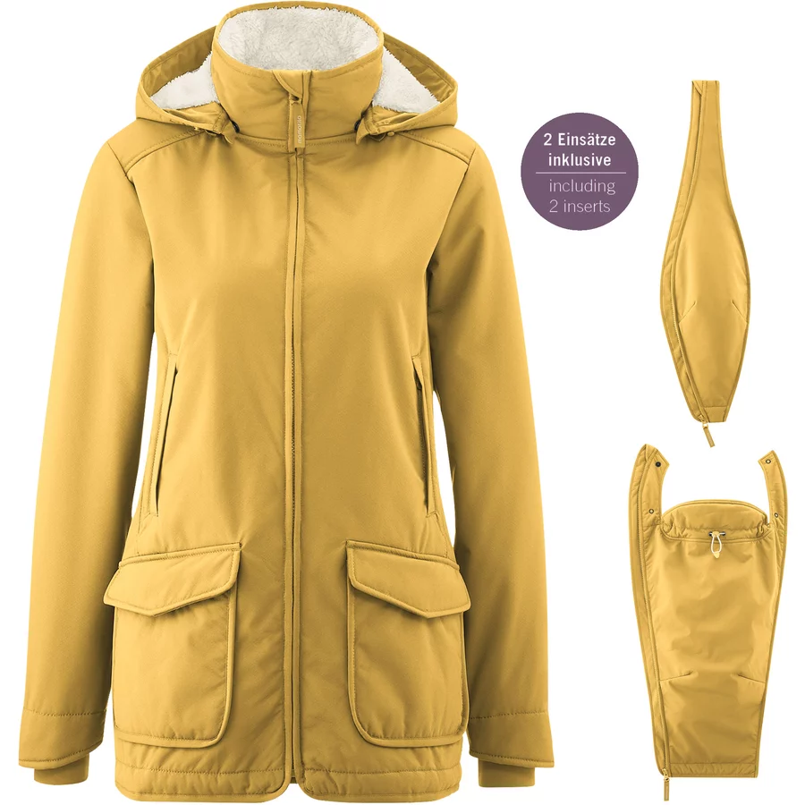 mamalila Allwetter-Tragejacke Cosy Allrounder senf