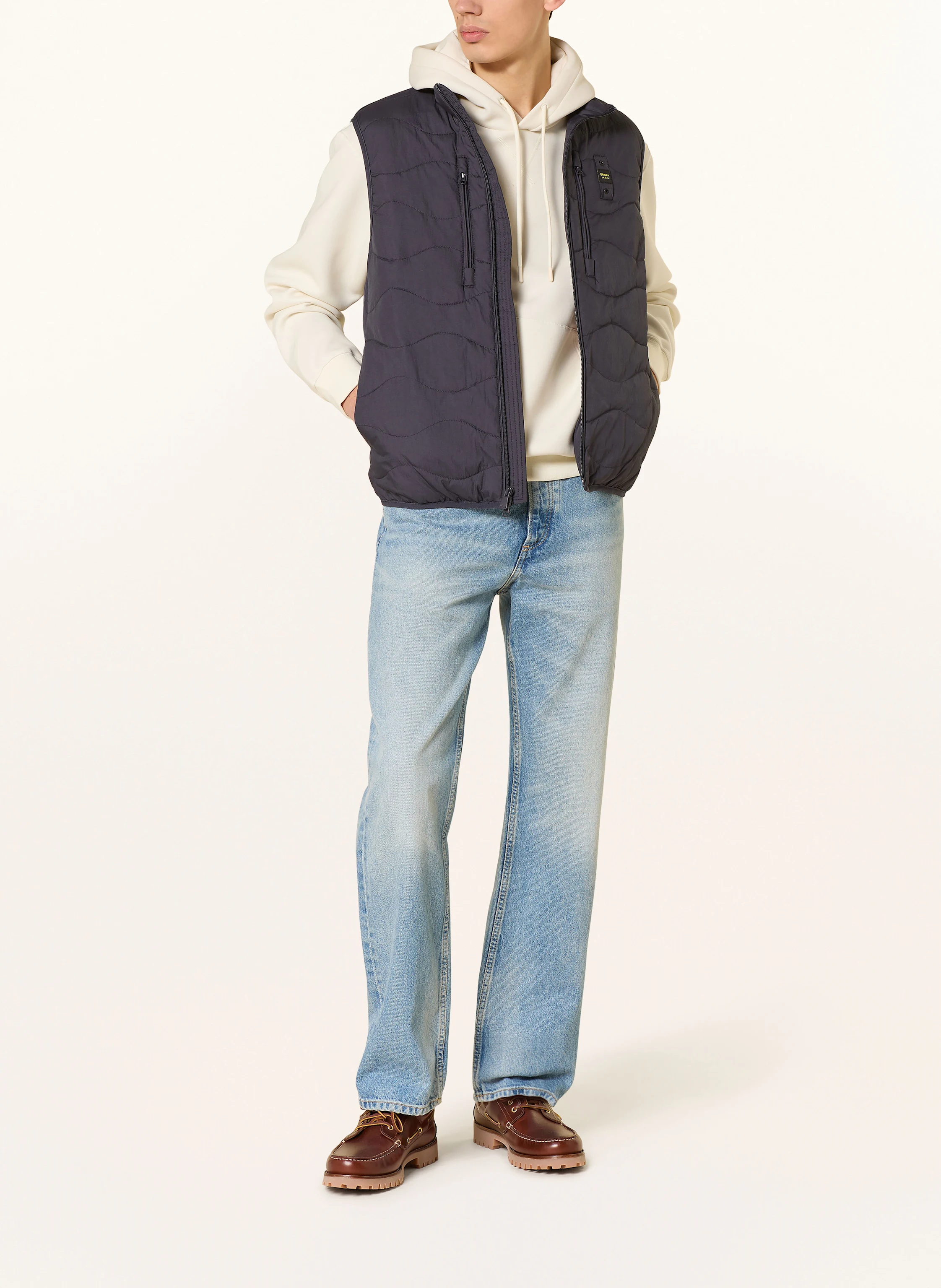 Blauer Steppweste VINCENT