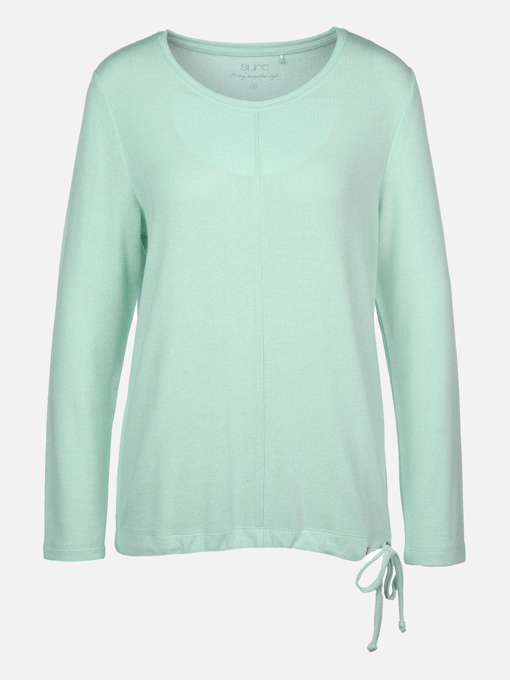Damen Flauschshirt in melierter Optik