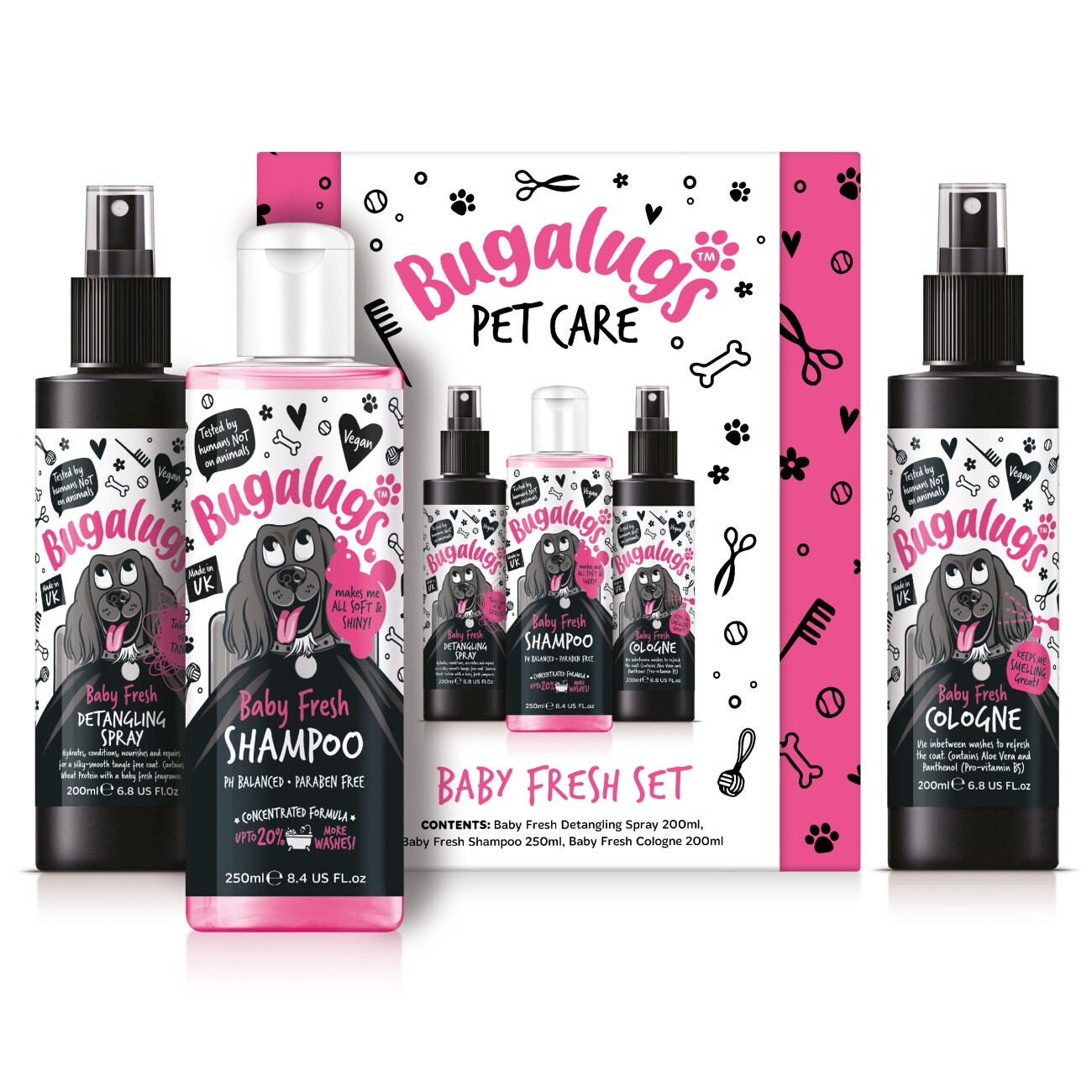 Bugalugs Pflegeset Baby Fresh 3-teilig