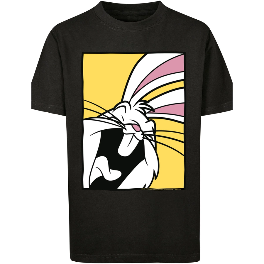 F4NT4STIC T-Shirt Looney Tunes Bugs Bunny Laughing schwarz