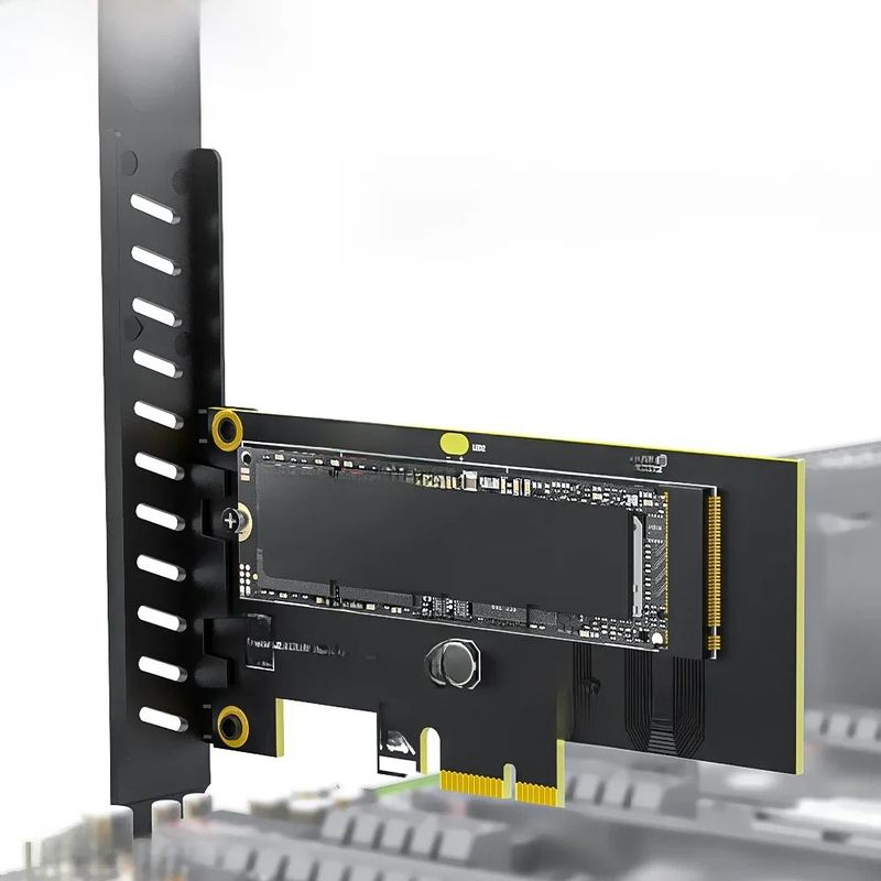 JEYI - M.2 NVME SSD naar PCIe 4.0 x1 Adapterkaart - 2280 SSD - PCI-E GEN4 16 Gbps