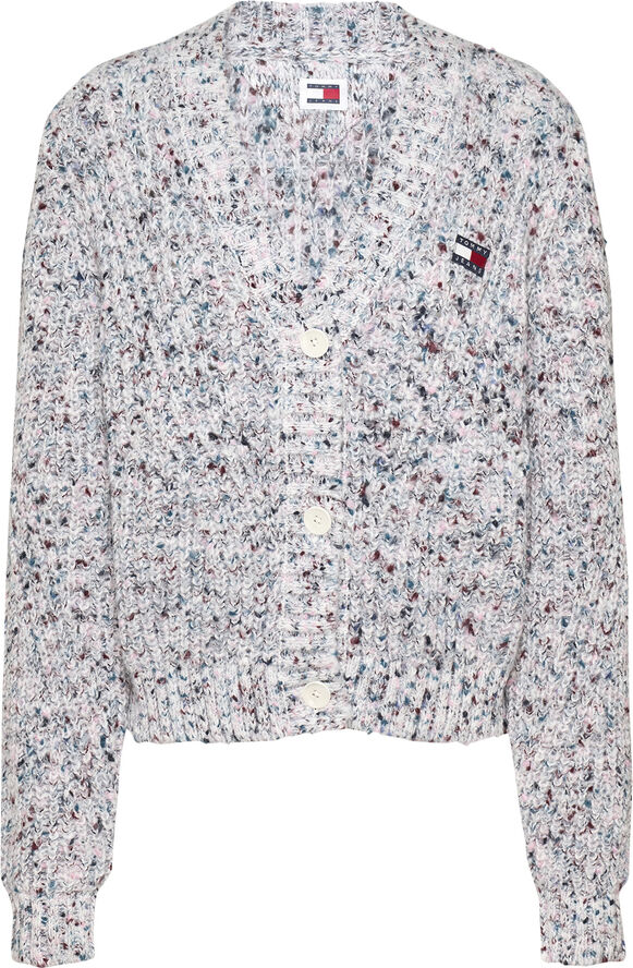 Tommy Hilfiger TJW MARLED YARN CARDIGAN Ancient white