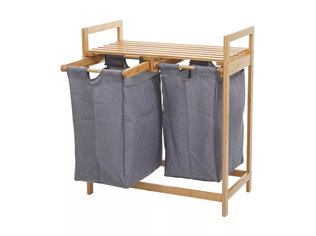 Collecteur de linge MCW-B83, gris foncé