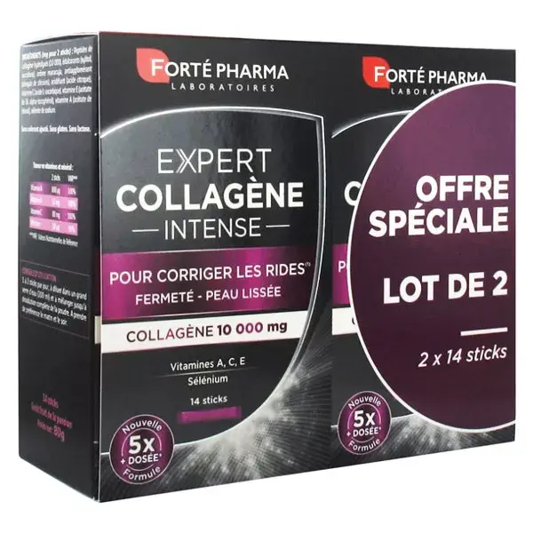 Forté Pharma Expert Intense Collagen - Pacote com 2 x 14 sachês