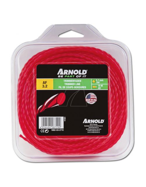Arnold Trimmerdraad Af3.2 - 2.7mm Gedraaid - Maaiaccessoires -