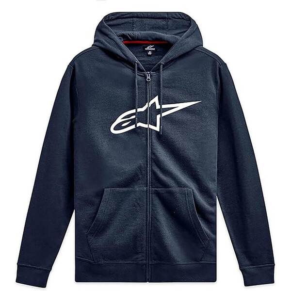 Alpinestars - Sweat zippé à capuche Ageless V3 Navy / Blanc