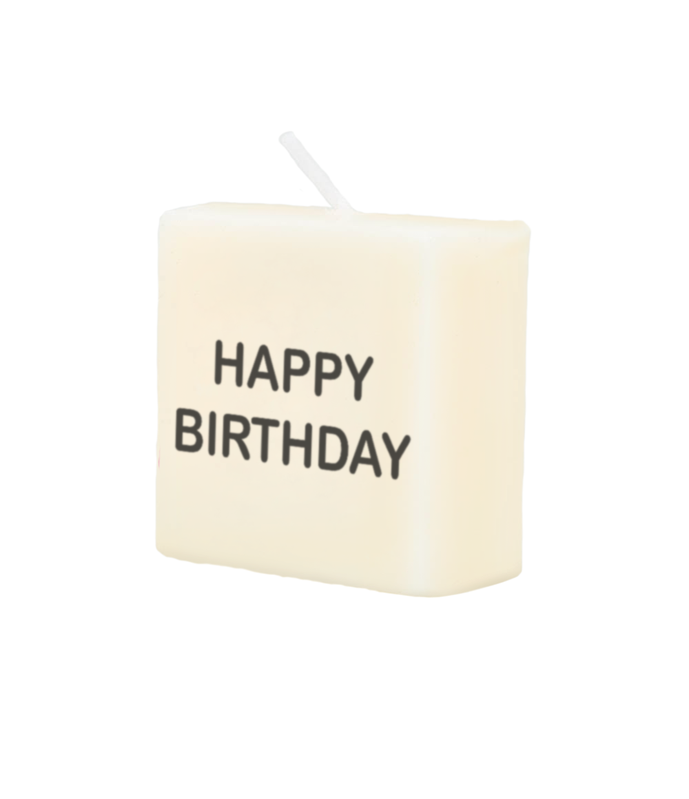 Letter Kaarsje Happy Birthday 4cm
