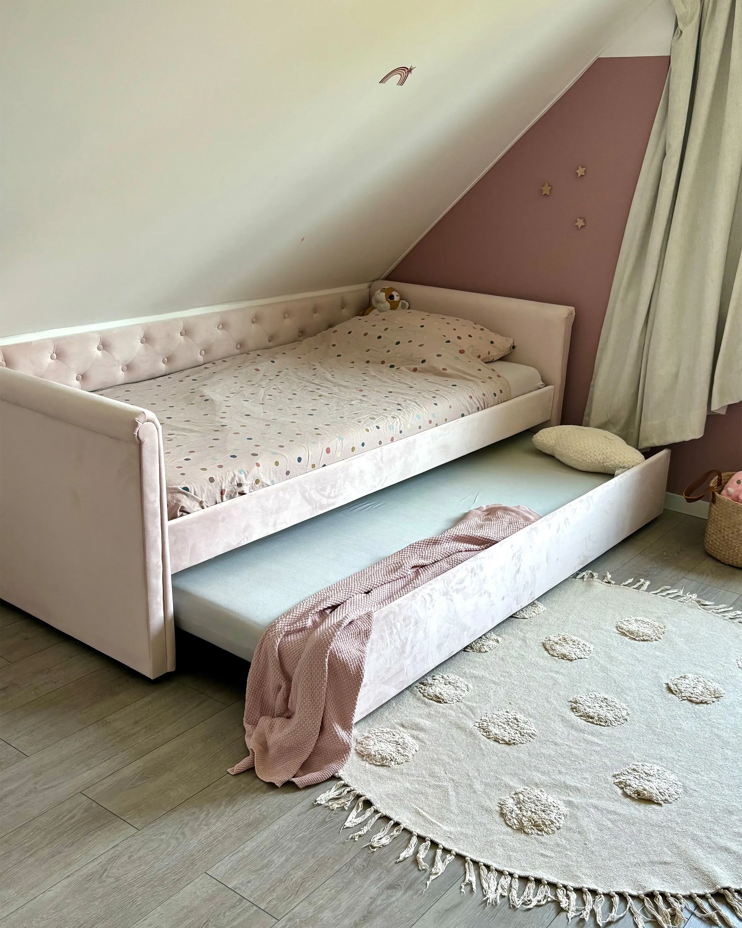 Kindervloerkleed WAHAR Beige ø 140 cm Katoen