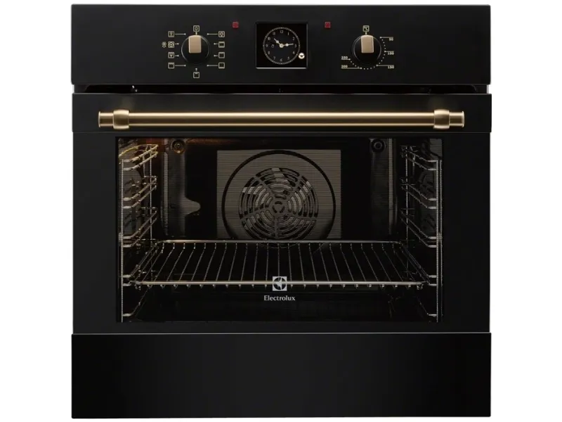 Electrolux SurroundCook 600 Flex EOB3400BOR - Ovn - til indbygning - niche - bredde: 56 cm - dybde: 55 cm - højde: 57.8 cm - med selv-rengøring - Klasse A - sort