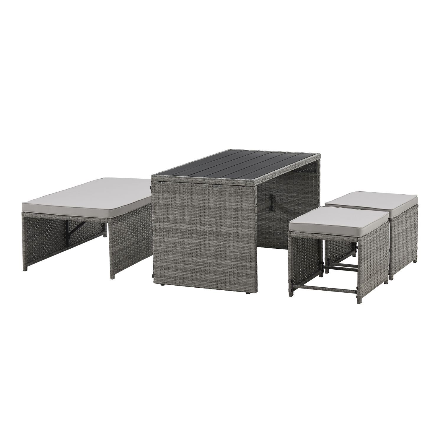 Polyrotan Jamaika 2 in 1 loungeset