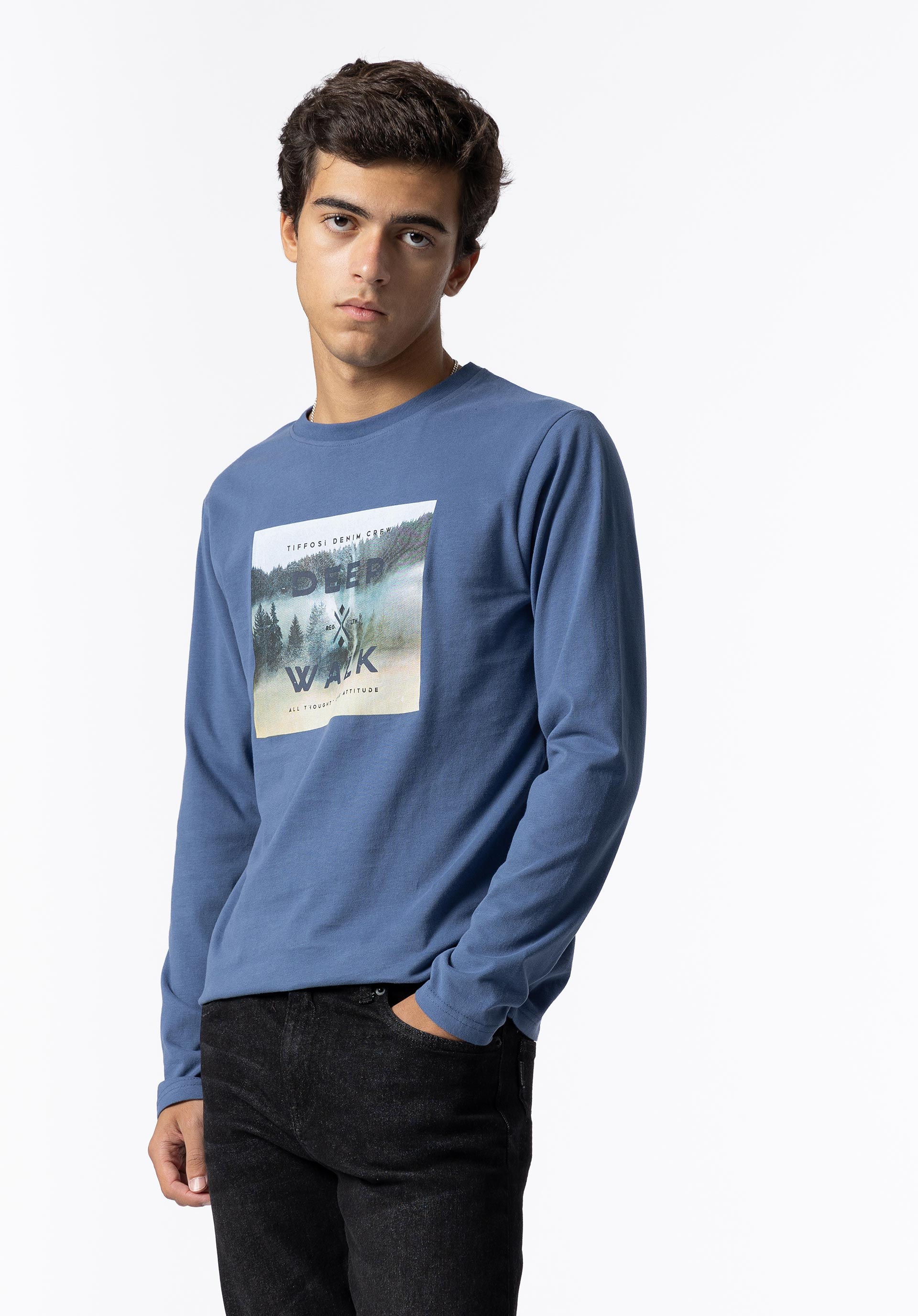 T-shirt com Estampado Frontal