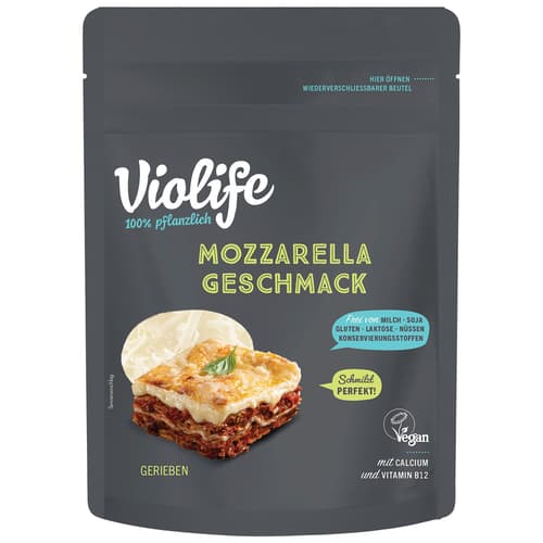 Violife Mozzarella Geschmack gerieben VEGAN