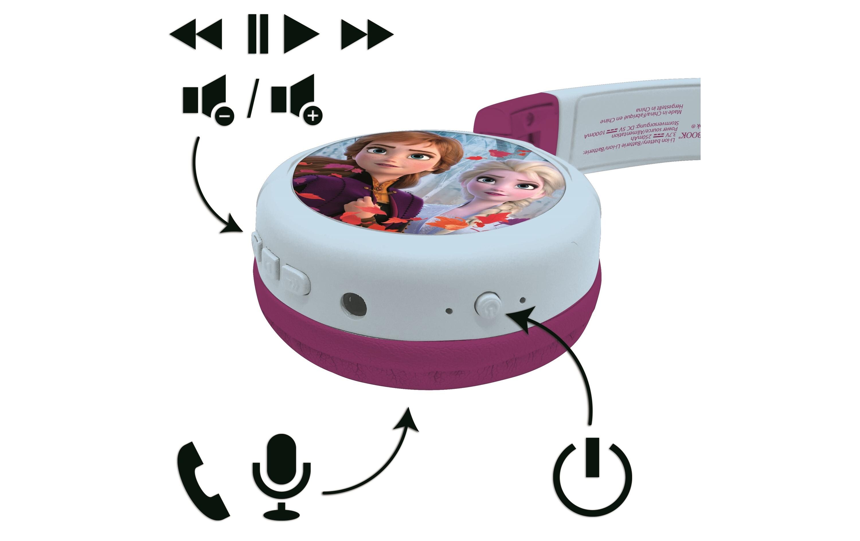Kinderkopfhörer Disney Frozen 2-in-1-BluetoothKabelloser Kopfhörer für Kinder