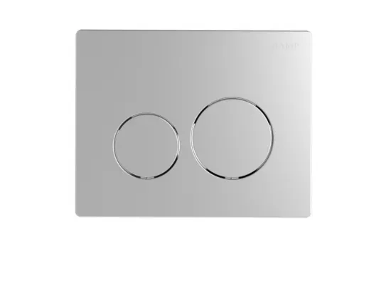Bati support SIAMP Ingenio Premium quieto + plaque de commande chromé mat